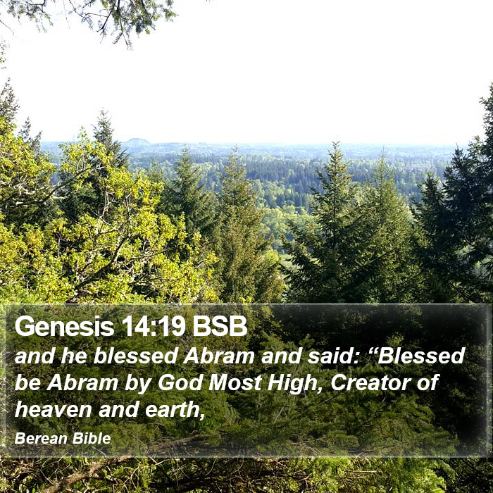 Genesis 14:19 BSB Bible Study