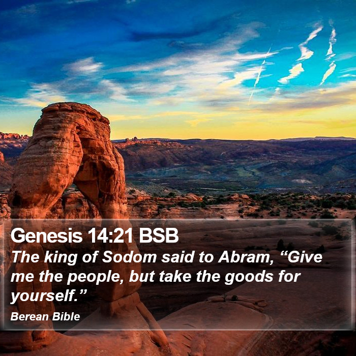 Genesis 14:21 BSB Bible Study