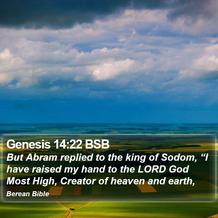 Genesis 14:22 BSB Bible Study