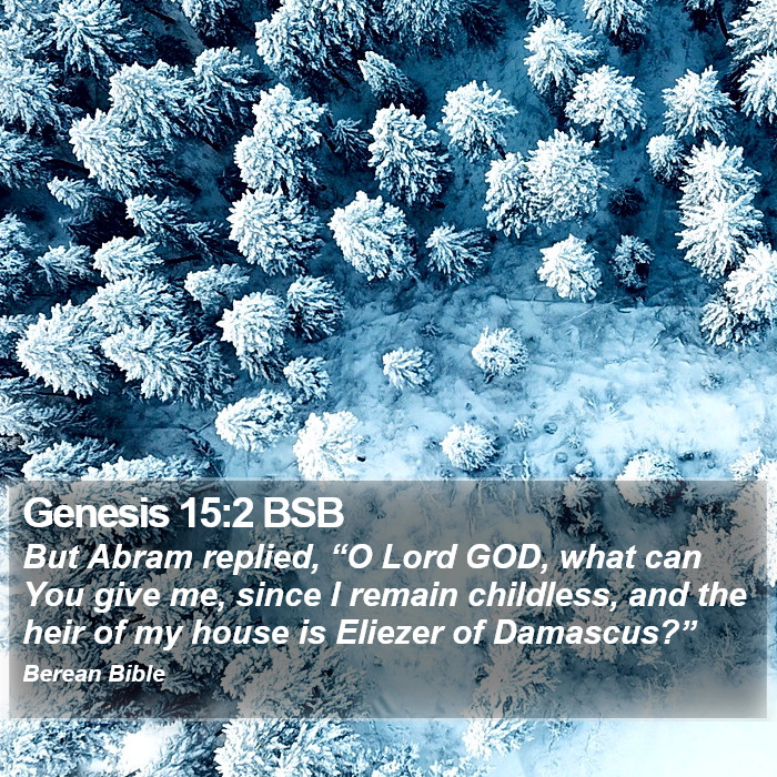 Genesis 15:2 BSB Bible Study