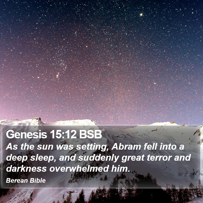 Genesis 15:12 BSB Bible Study