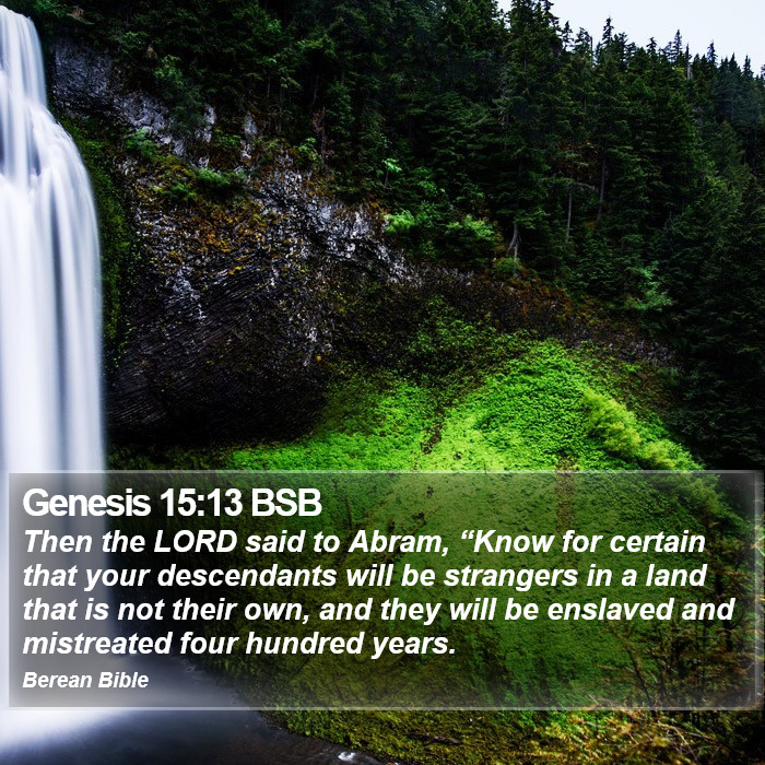 Genesis 15:13 BSB Bible Study