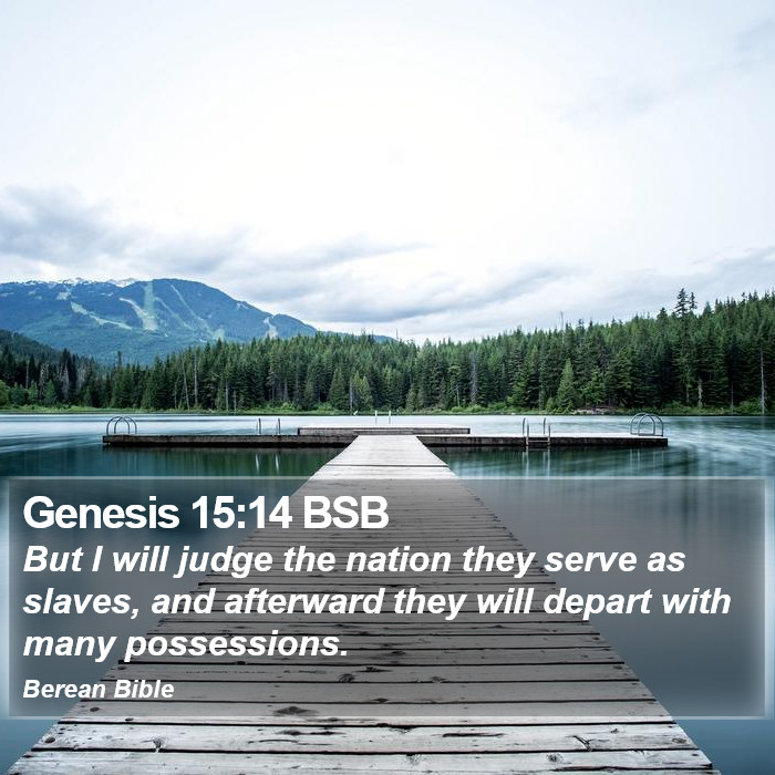 Genesis 15:14 BSB Bible Study