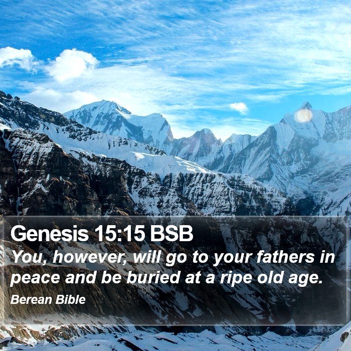 Genesis 15:15 BSB Bible Study