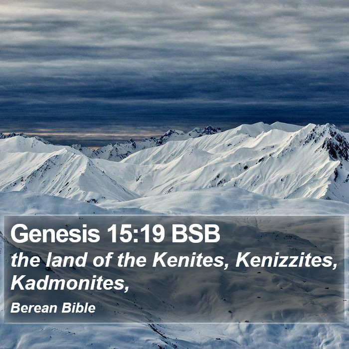 Genesis 15:19 BSB Bible Study