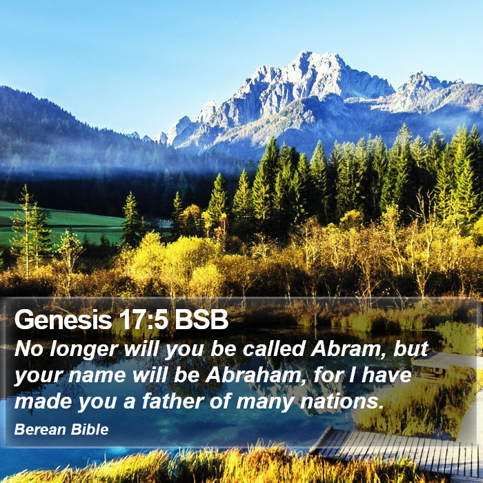 Genesis 17:5 BSB Bible Study