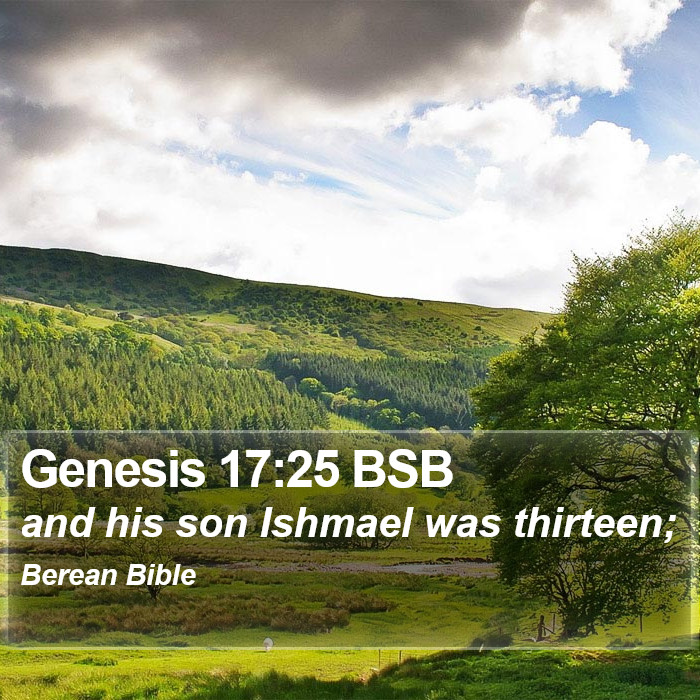 Genesis 17:25 BSB Bible Study