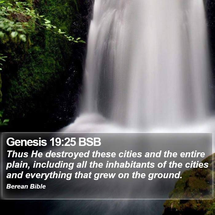 Genesis 19:25 BSB Bible Study