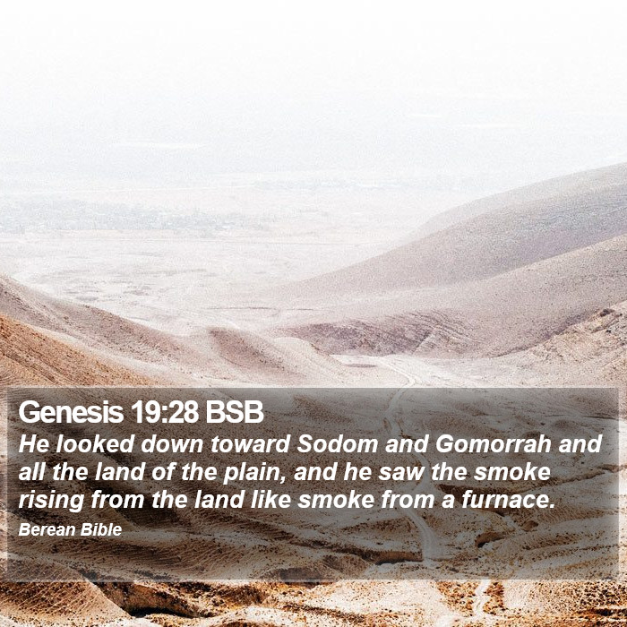 Genesis 19:28 BSB Bible Study