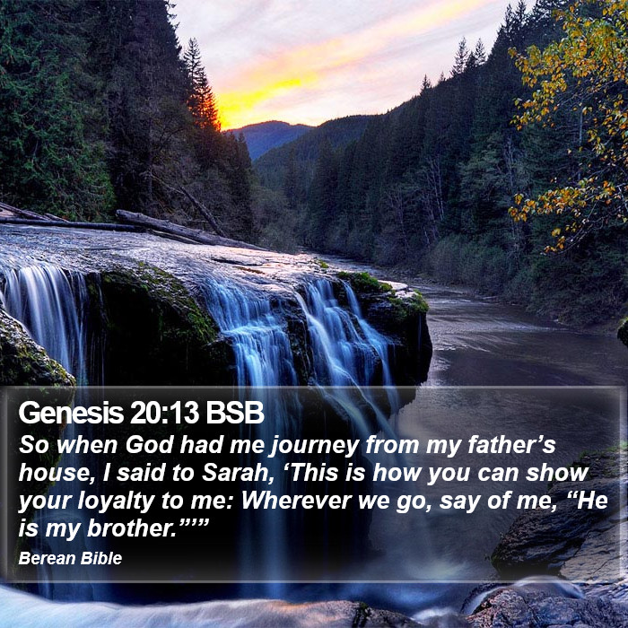 Genesis 20:13 BSB Bible Study