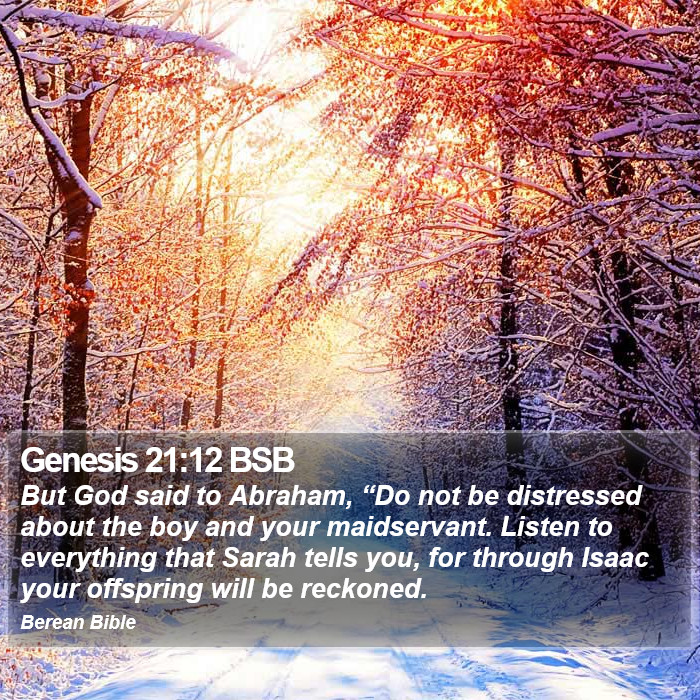 Genesis 21:12 BSB Bible Study