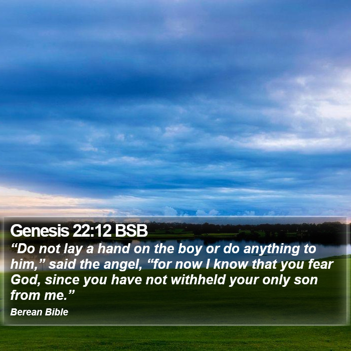 Genesis 22:12 BSB Bible Study