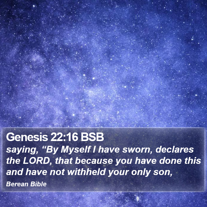 Genesis 22:16 BSB Bible Study