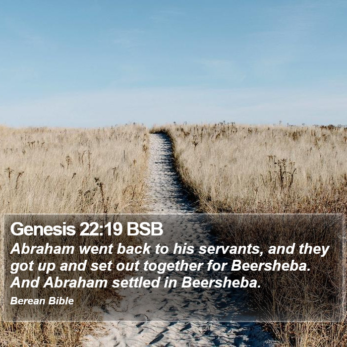 Genesis 22:19 BSB Bible Study