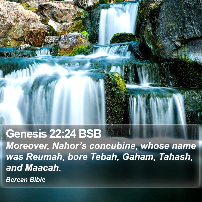 Genesis 22:24 BSB Bible Study