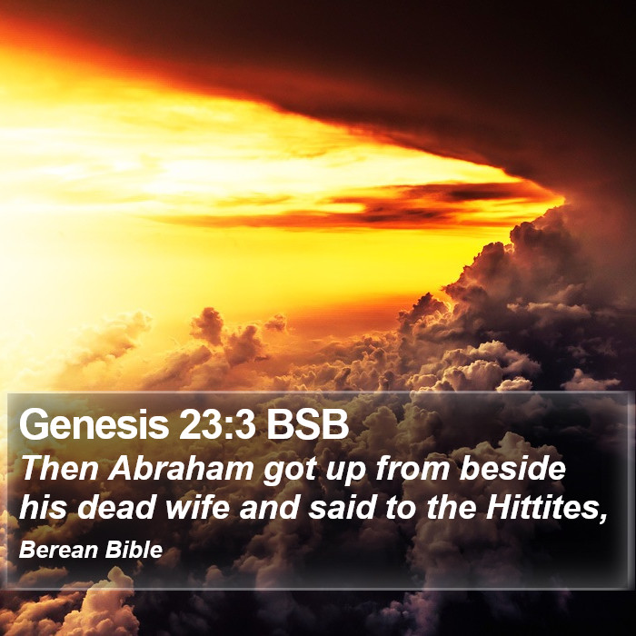 Genesis 23:3 BSB Bible Study