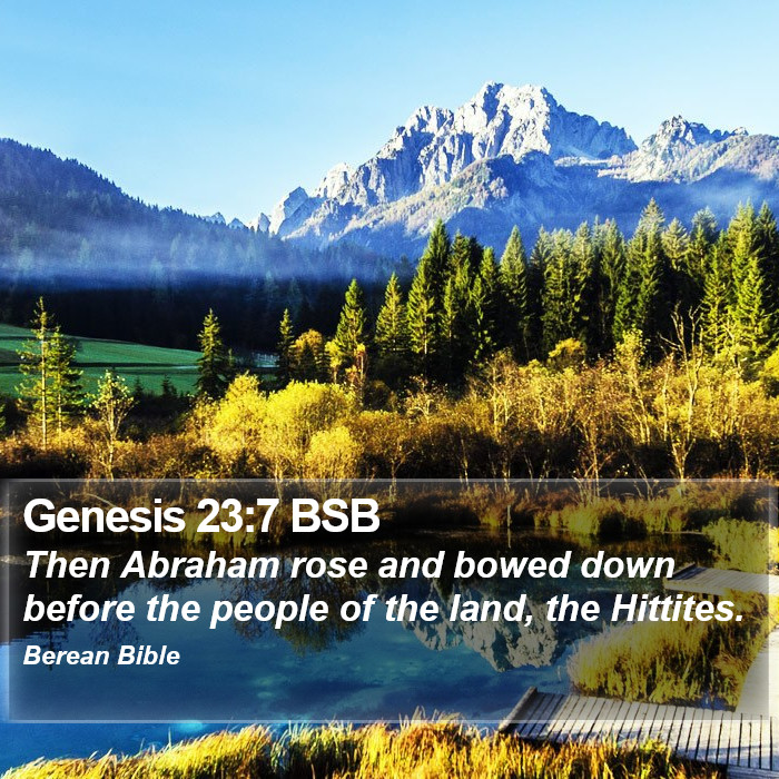 Genesis 23:7 BSB Bible Study