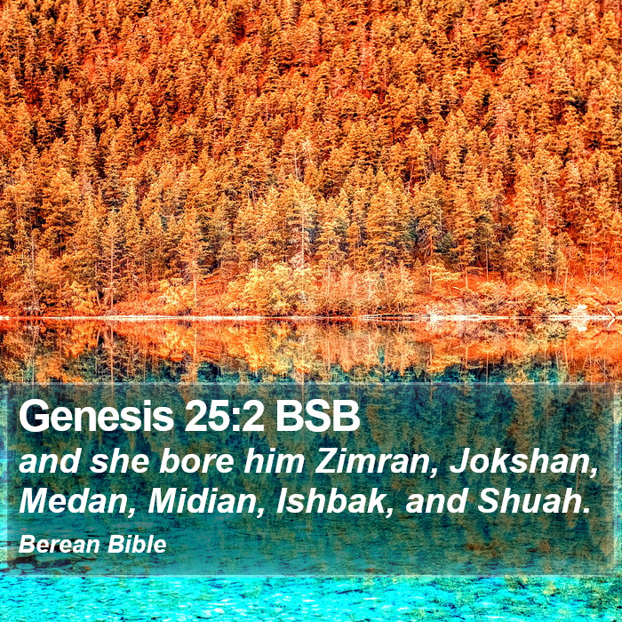 Genesis 25:2 BSB Bible Study