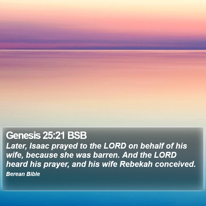 Genesis 25:21 BSB Bible Study