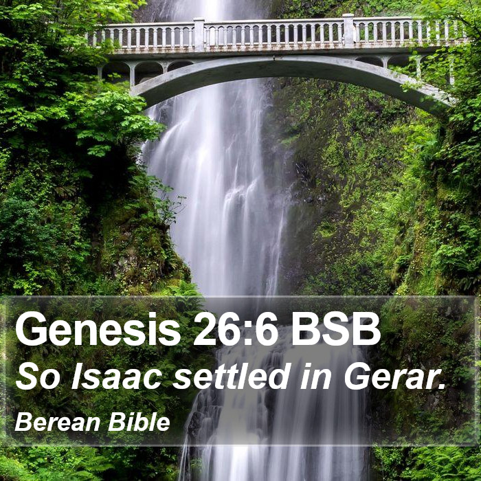 Genesis 26:6 BSB Bible Study