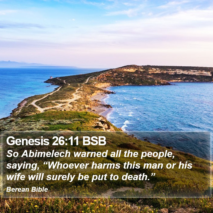 Genesis 26:11 BSB Bible Study