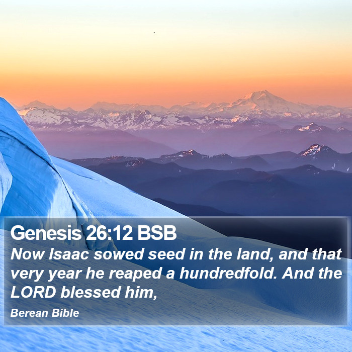 Genesis 26:12 BSB Bible Study