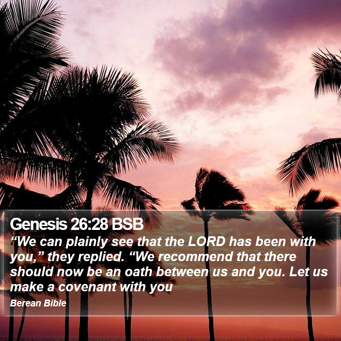 Genesis 26:28 BSB Bible Study