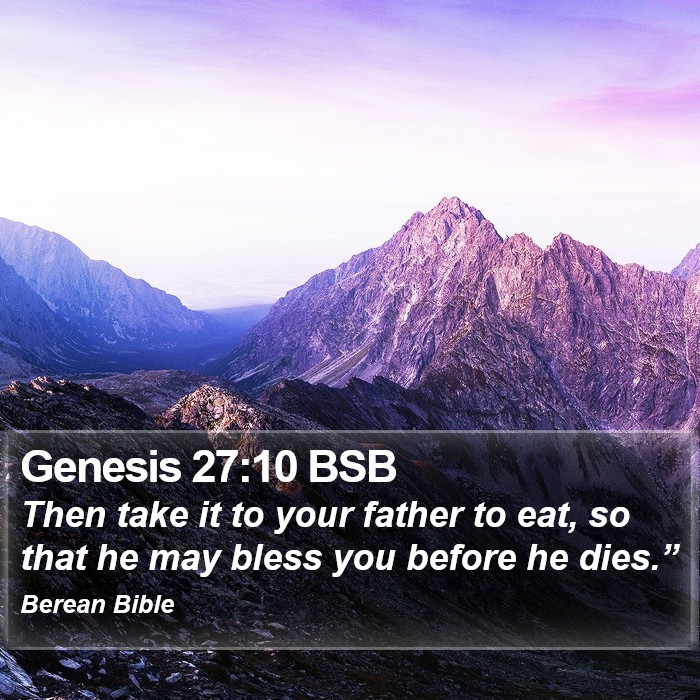 Genesis 27:10 BSB Bible Study