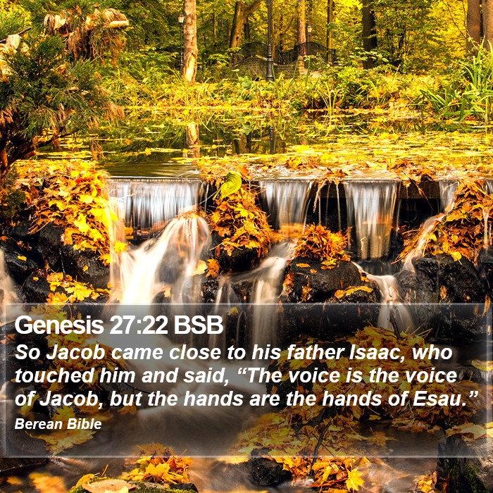 Genesis 27:22 BSB Bible Study