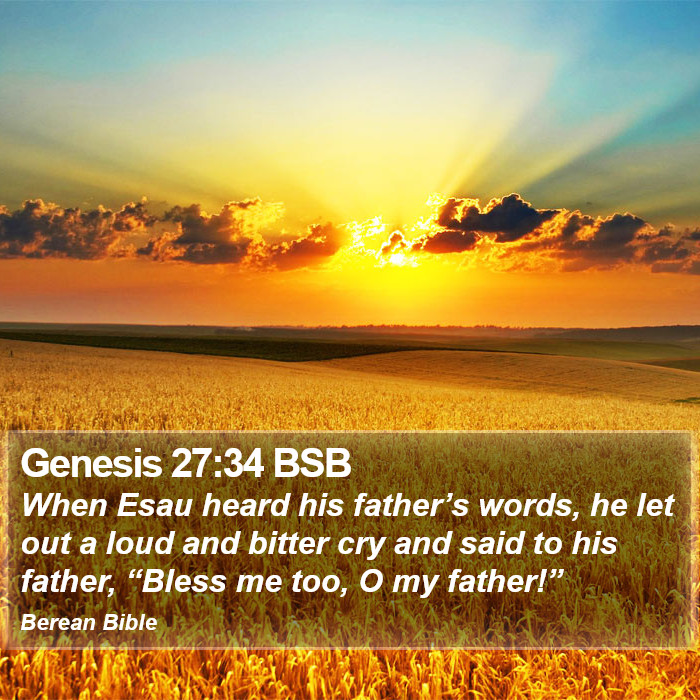 Genesis 27:34 BSB Bible Study