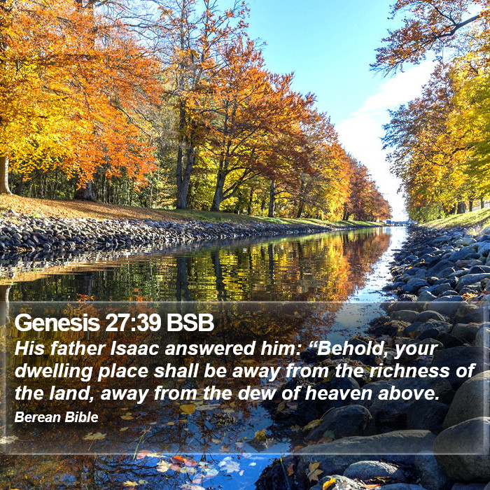 Genesis 27:39 BSB Bible Study