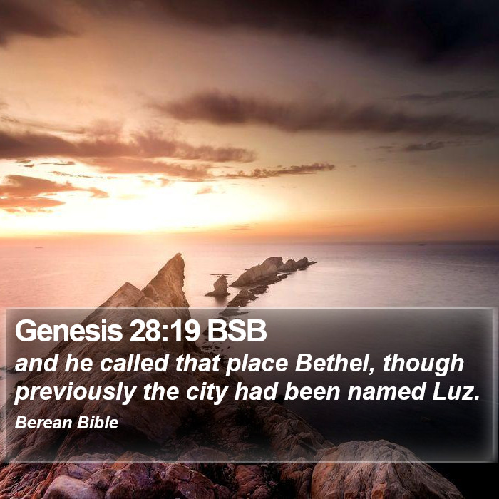 Genesis 28:19 BSB Bible Study