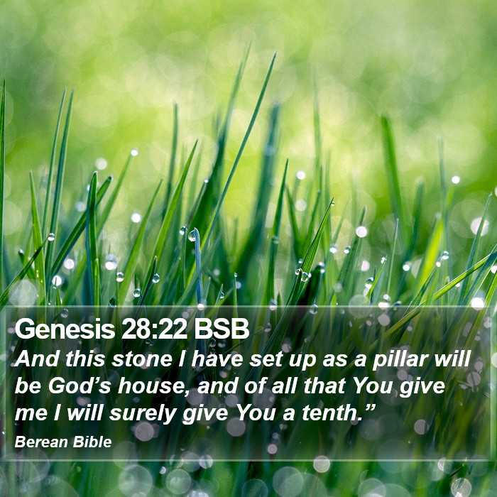 Genesis 28:22 BSB Bible Study