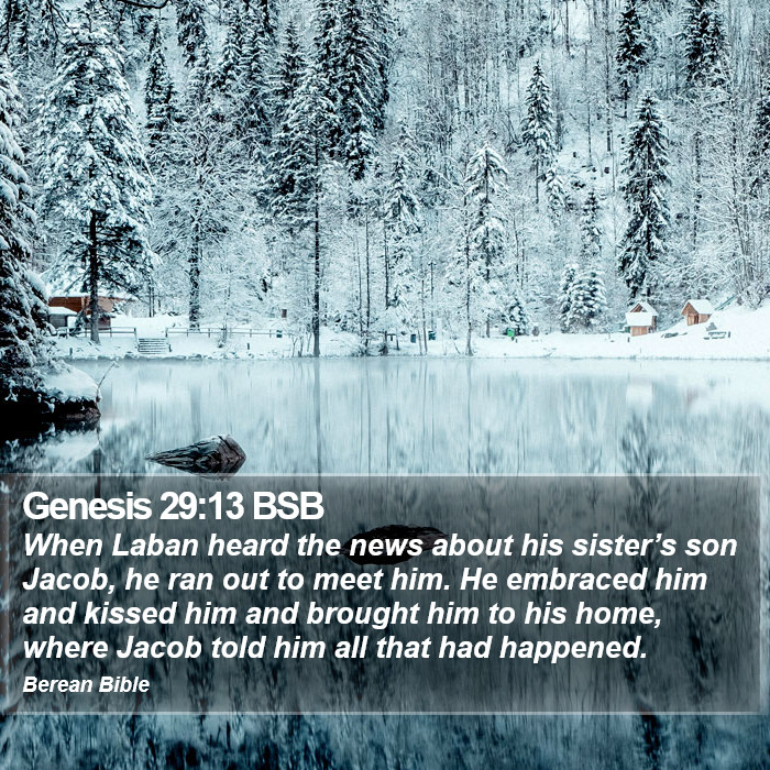 Genesis 29:13 BSB Bible Study