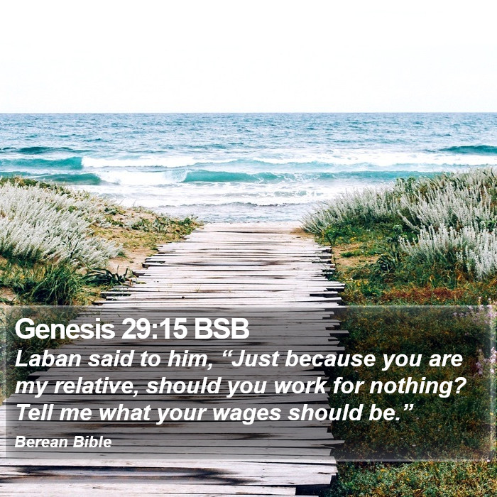 Genesis 29:15 BSB Bible Study