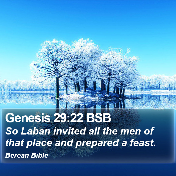 Genesis 29:22 BSB Bible Study