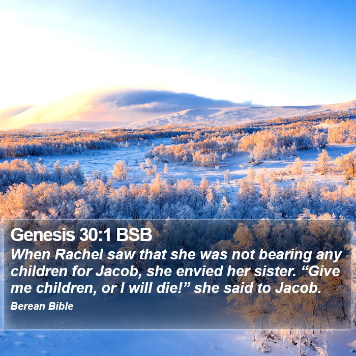 Genesis 30:1 BSB Bible Study