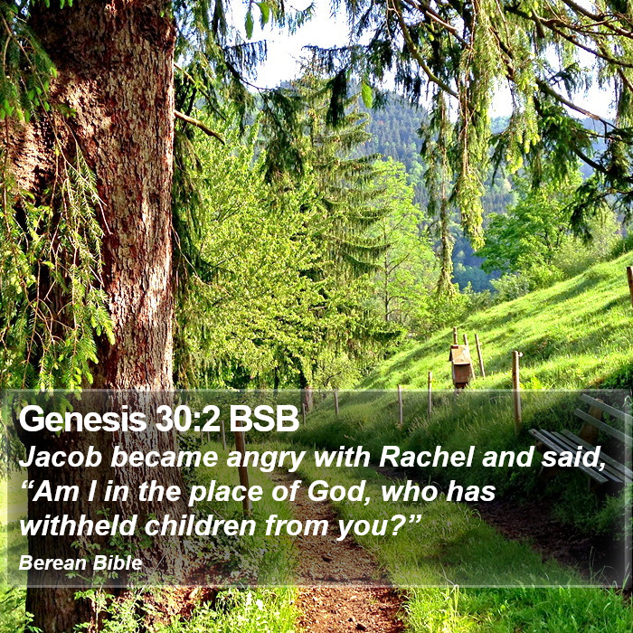 Genesis 30:2 BSB Bible Study