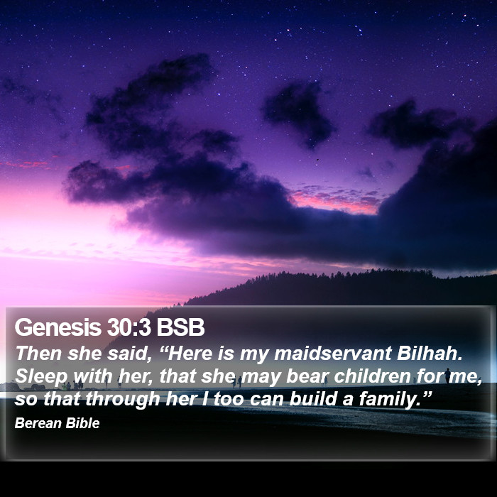 Genesis 30:3 BSB Bible Study