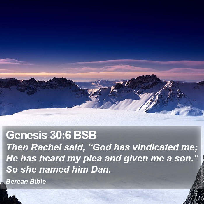 Genesis 30:6 BSB Bible Study