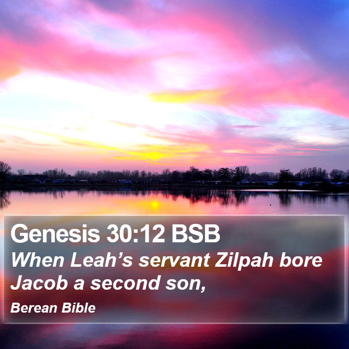 Genesis 30:12 BSB Bible Study