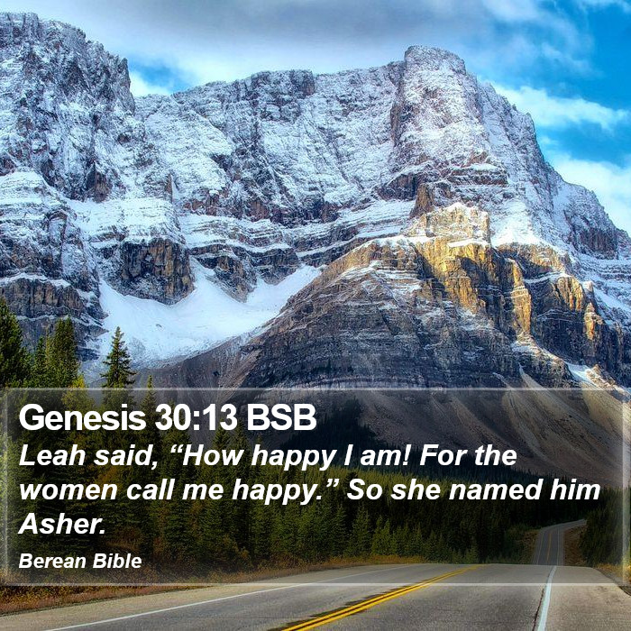 Genesis 30:13 BSB Bible Study