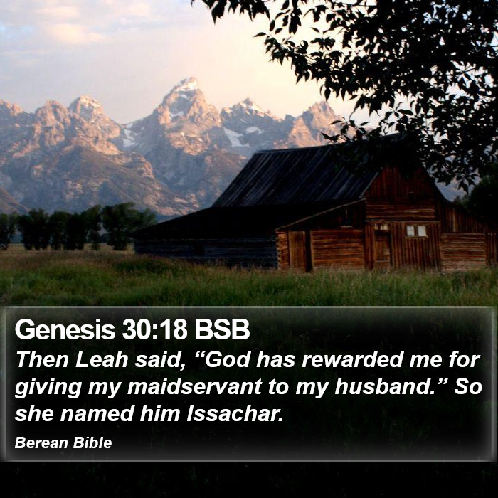 Genesis 30:18 BSB Bible Study