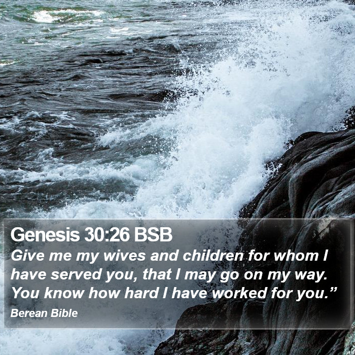 Genesis 30:26 BSB Bible Study