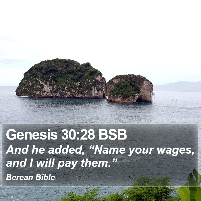 Genesis 30:28 BSB Bible Study