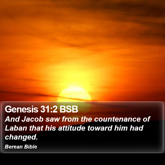 Genesis 31:2 BSB Bible Study