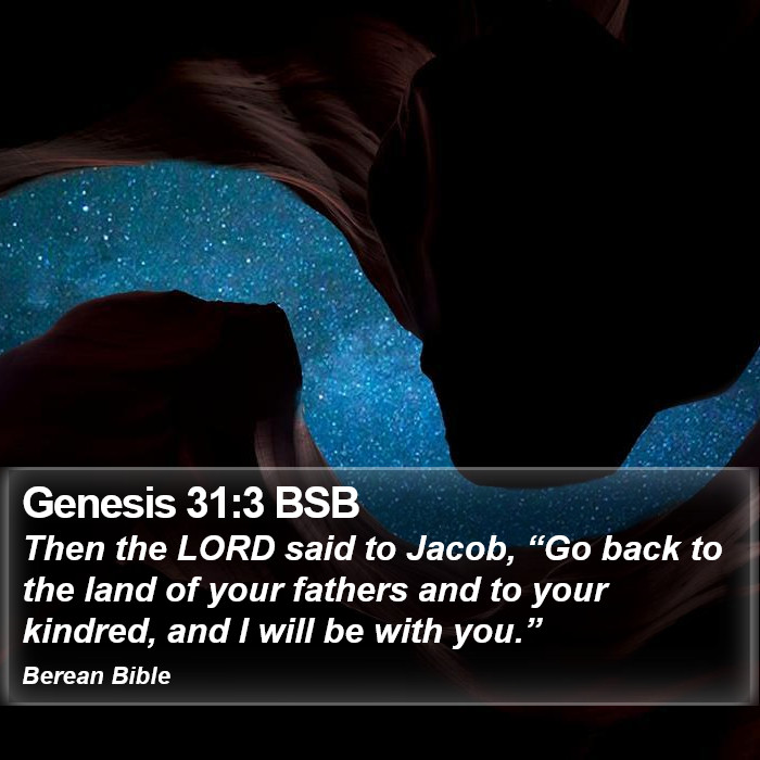 Genesis 31:3 BSB Bible Study