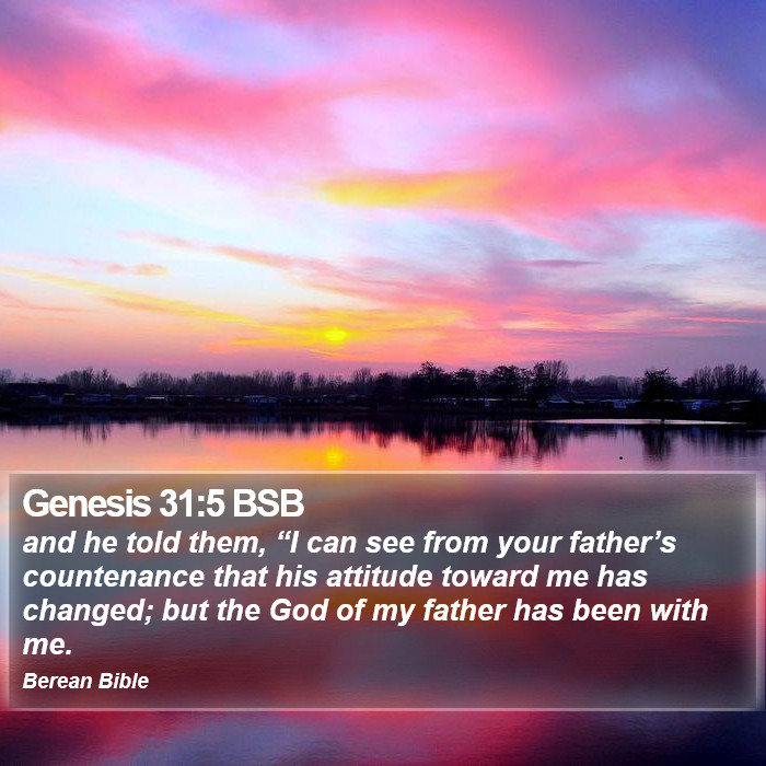 Genesis 31:5 BSB Bible Study