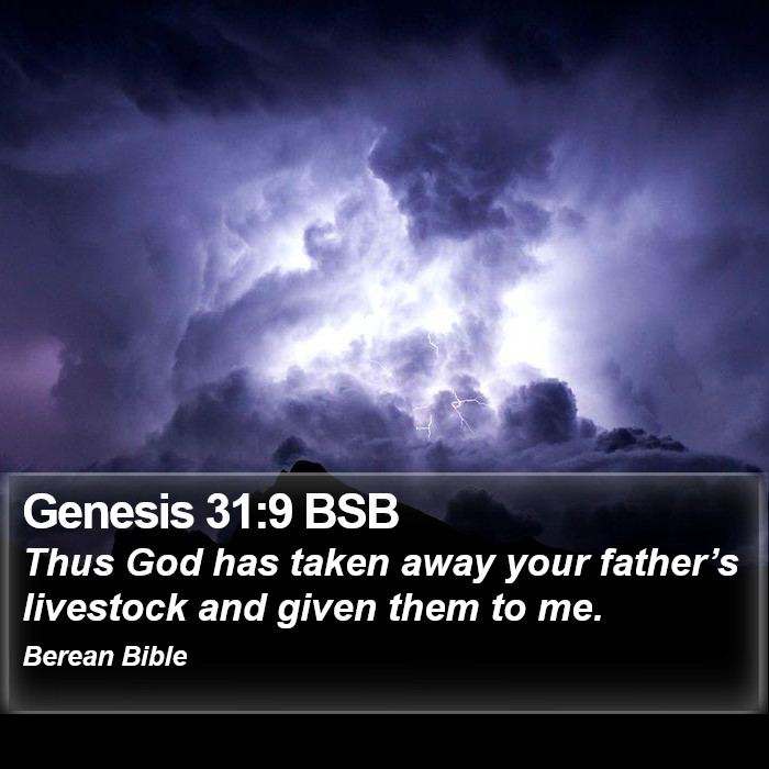 Genesis 31:9 BSB Bible Study