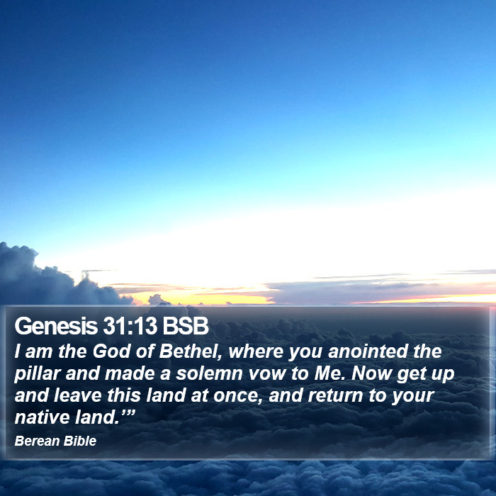 Genesis 31:13 BSB Bible Study